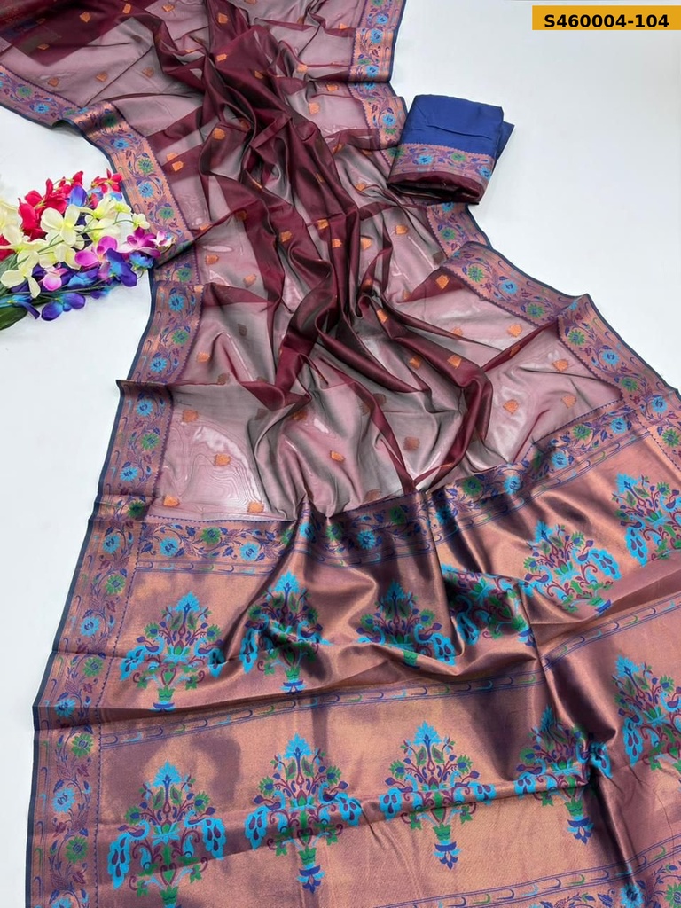 Fancy Soft Tissue Silk Paithani Saree