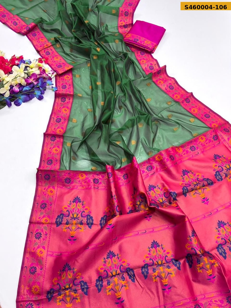 Fancy Soft Tissue Silk Paithani Saree