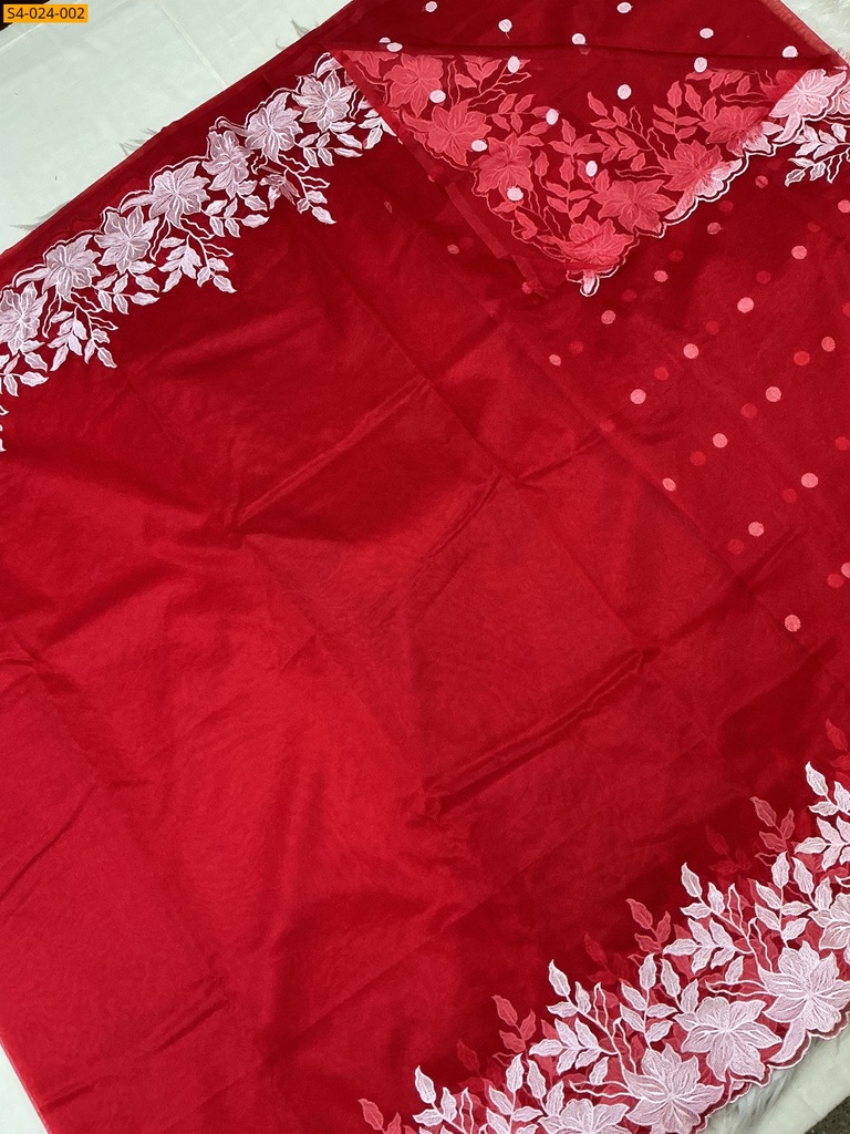 [S4-024-002] Fancy Banarasi Soft Organza Silk Saree