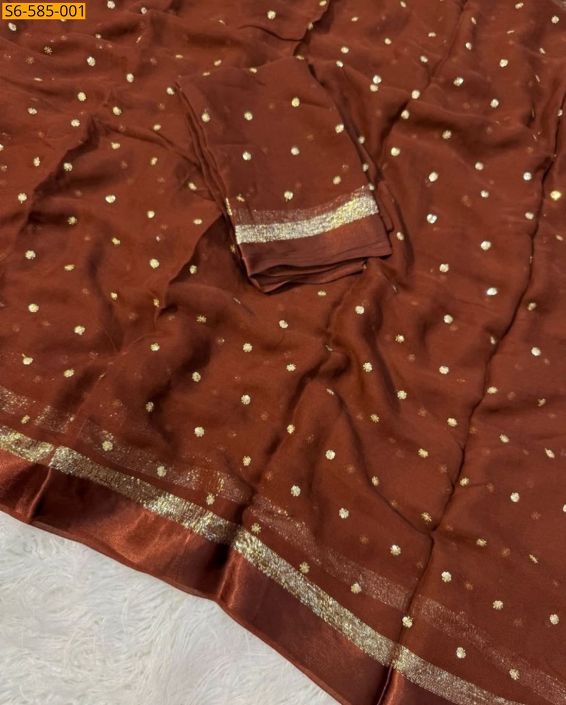 Fancy Viscose georgette Sarees