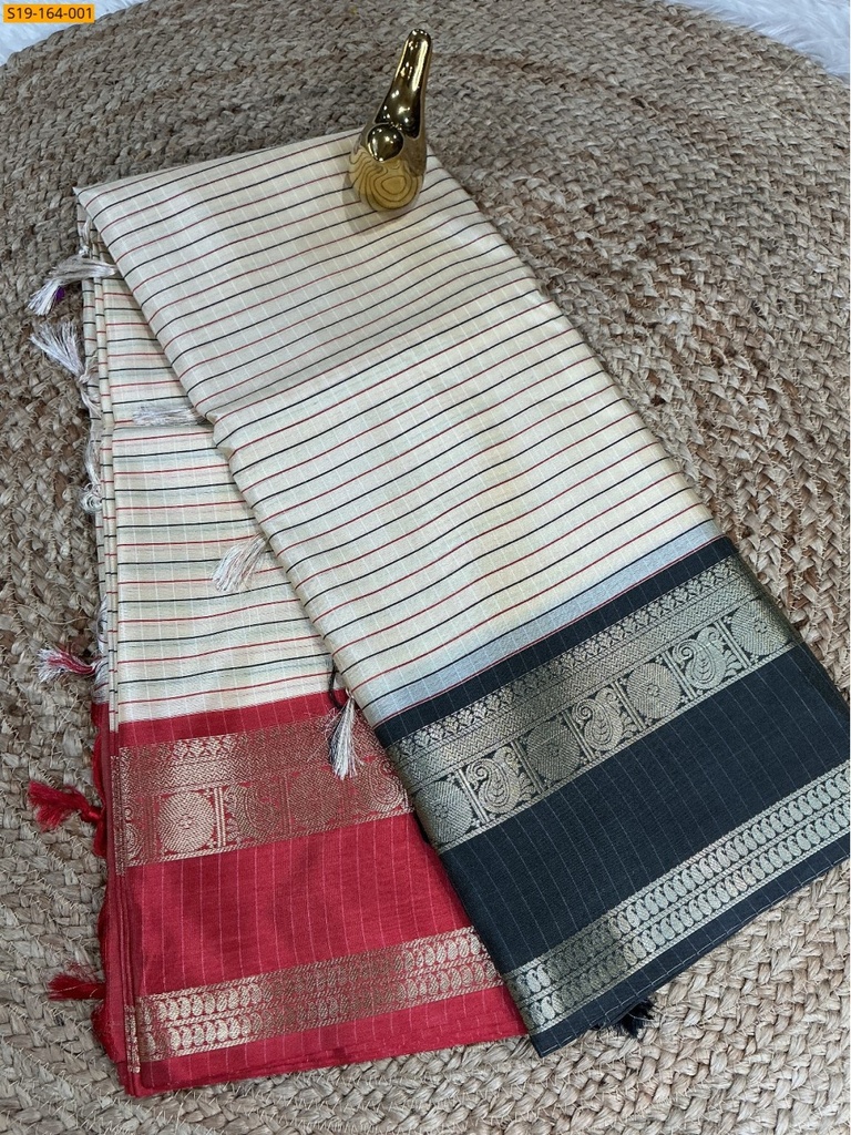 [S19-164-001] Banarasi soft katan silk sarees