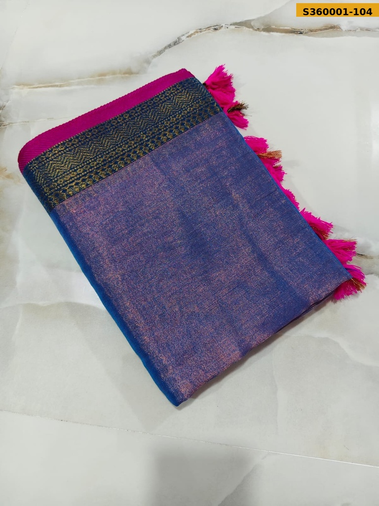 Fancy Bengal Tissue Khadi Cotton Saree
