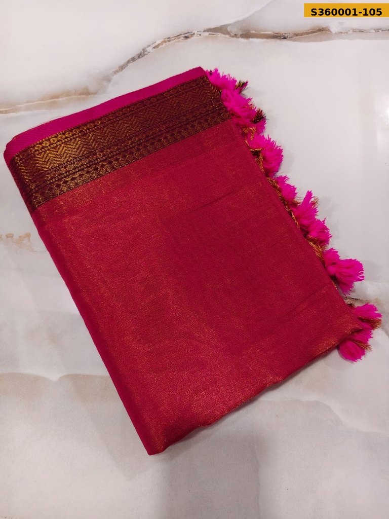 Fancy Bengal Tissue Khadi Cotton Saree