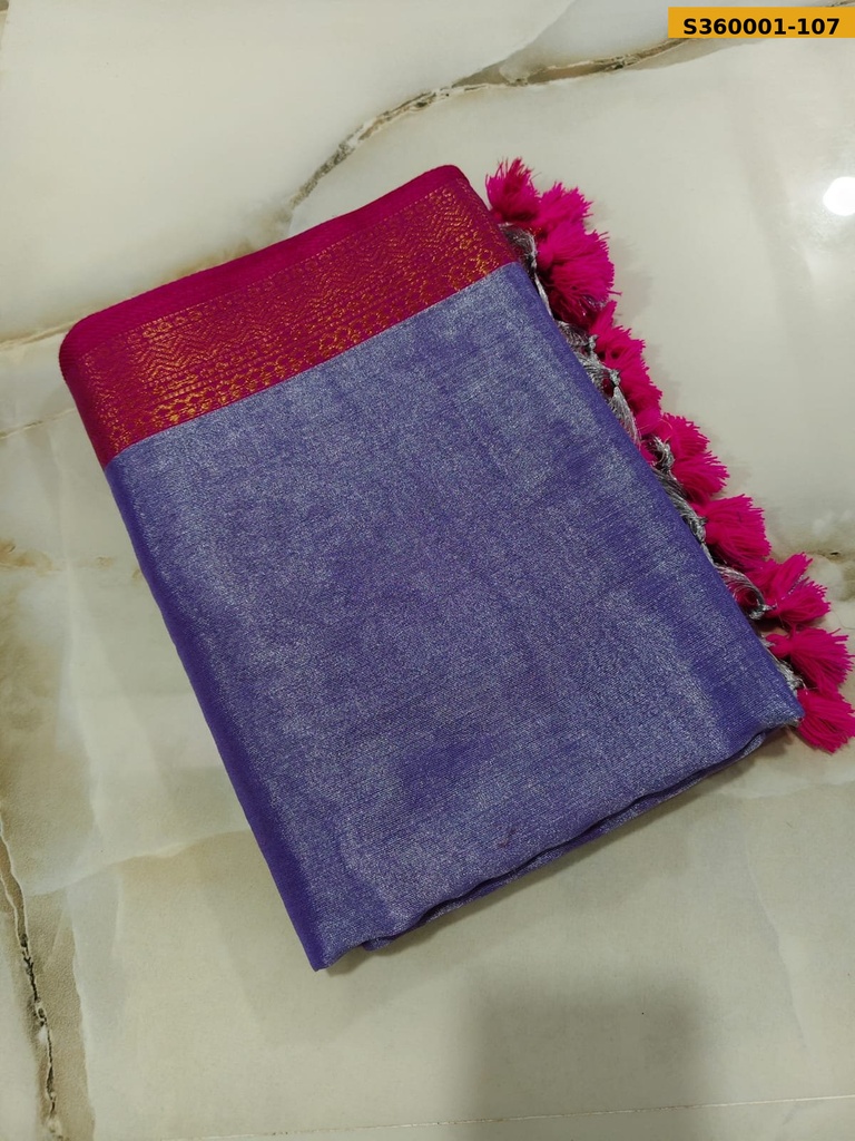 Fancy Bengal Tissue Khadi Cotton Saree