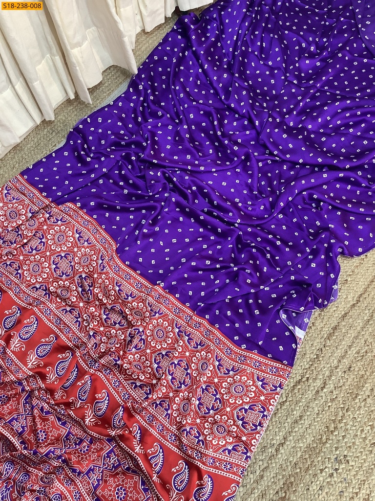 Fancy satin silk saree