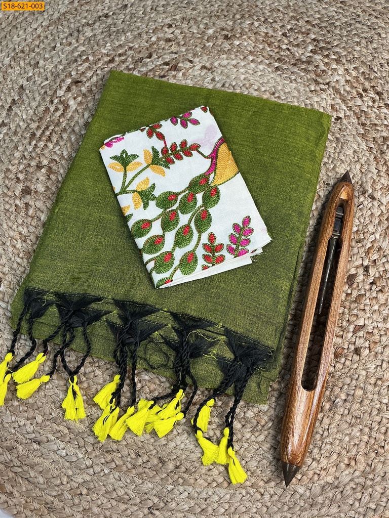 Fancy Khadi cotton Saree