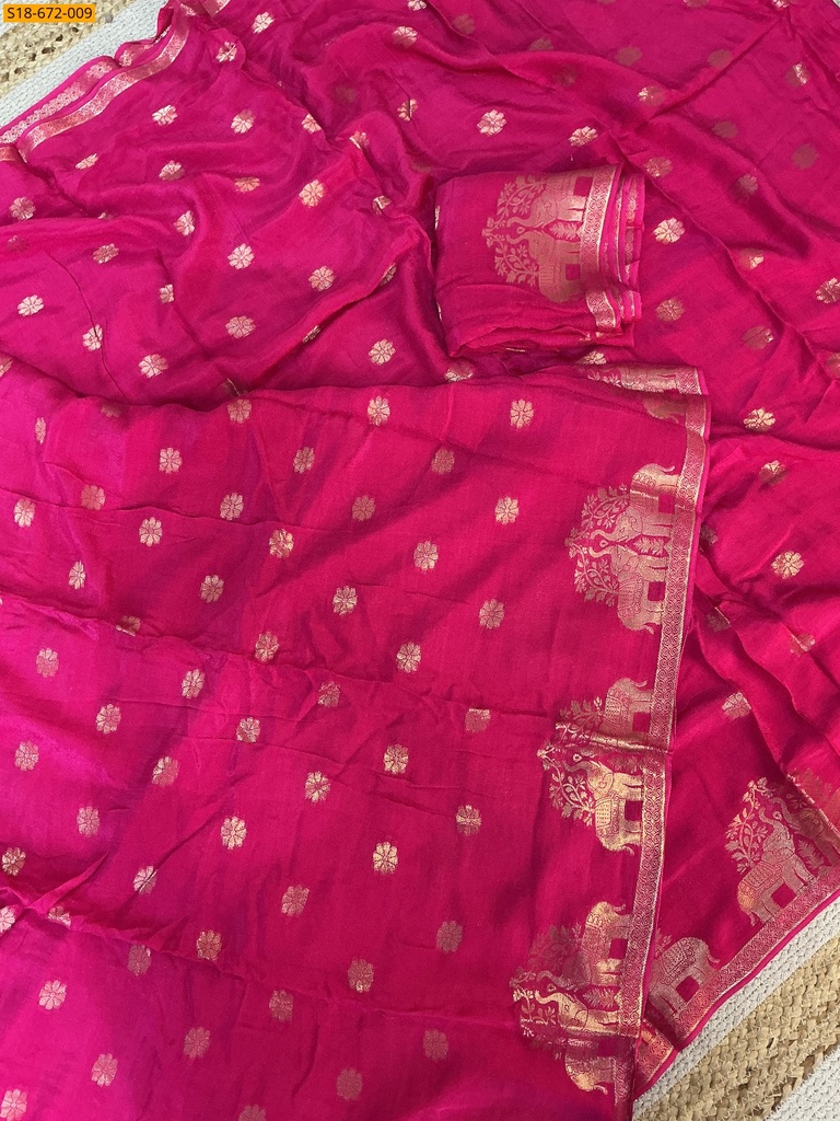 Fancy Muslin Silk Saree