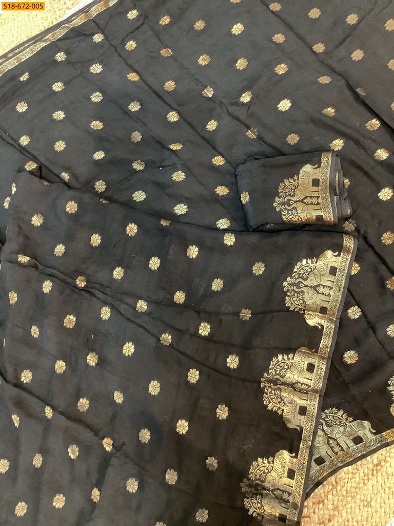 Fancy Muslin Silk Saree