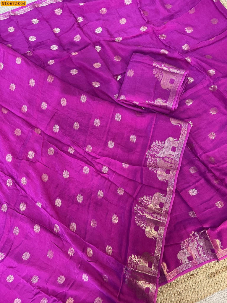 Fancy Muslin Silk Saree