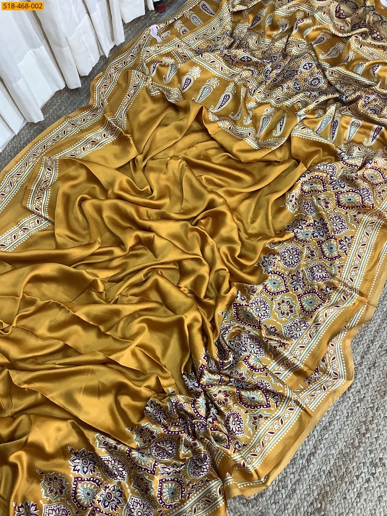 Fancy satin silk saree
