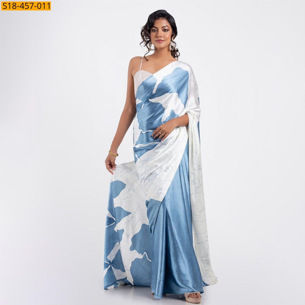 [S18-457-011] Fancy Japan Satin saree