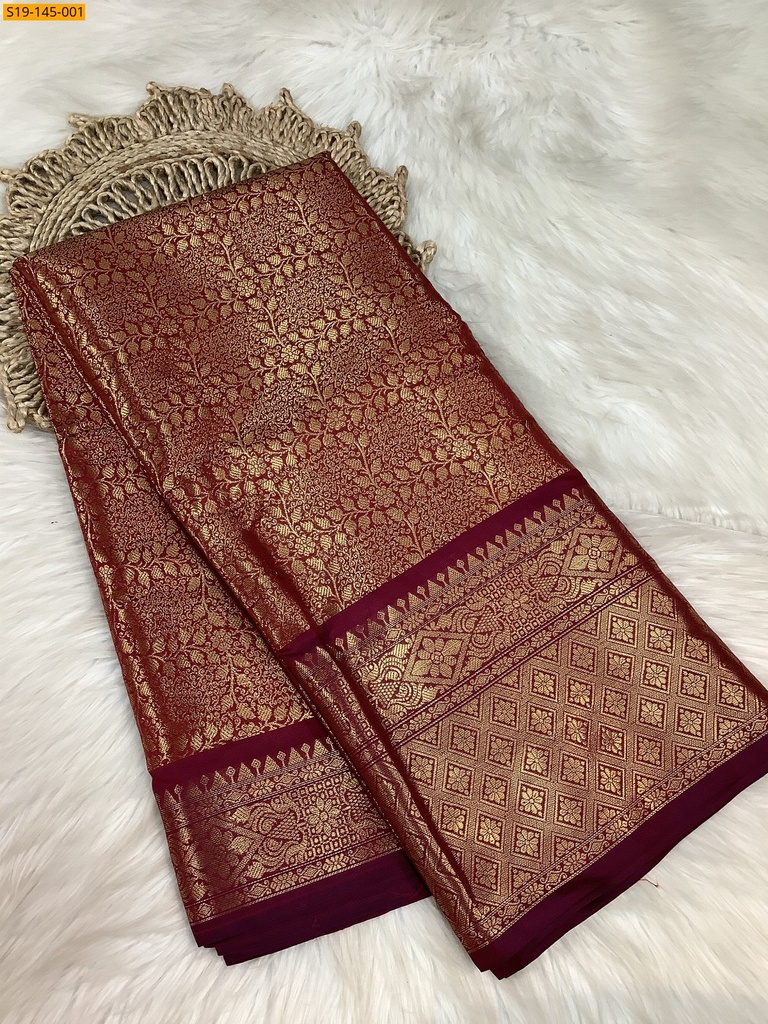 [S19-145-001] Banarasi katan Silk Saree