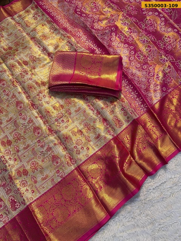 Fancy kanchipuram Silk Saree