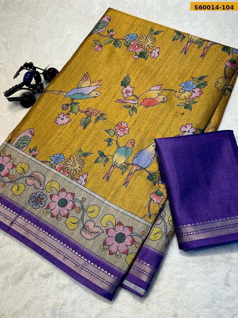 Fancy Tussar Silk Saree