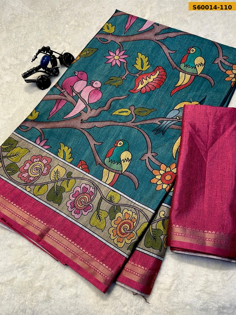 Fancy Tussar Silk Saree