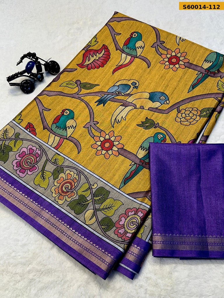 Fancy Tussar Silk Saree
