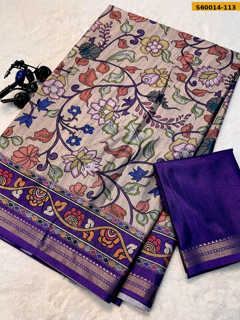 Fancy Tussar Silk Saree