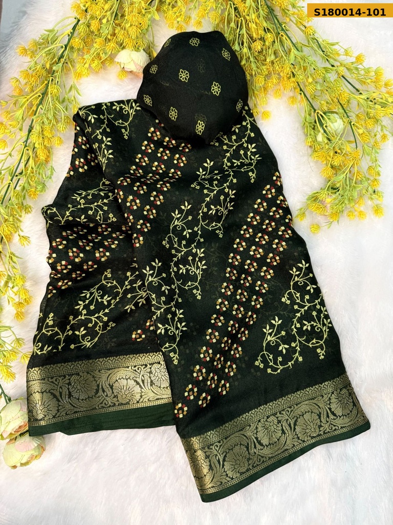 [S180014-101] Fancy Marshmellow Saree (S180014-101)