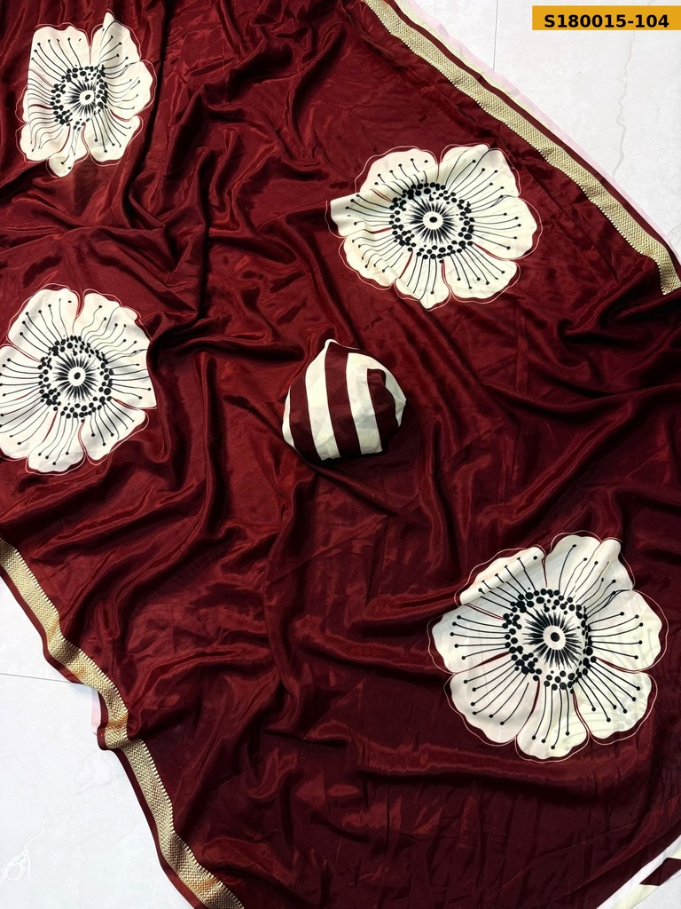 Fancy Italian Silk Saree