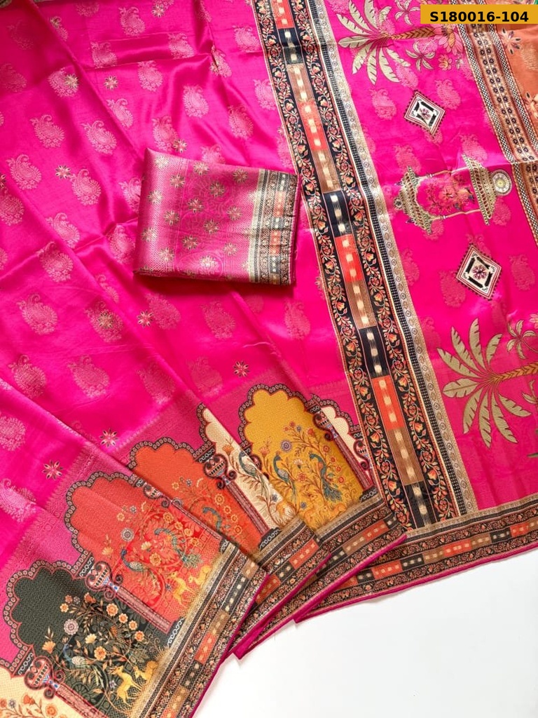 Fancy Dola Silk Jacquard Weaving Saree
