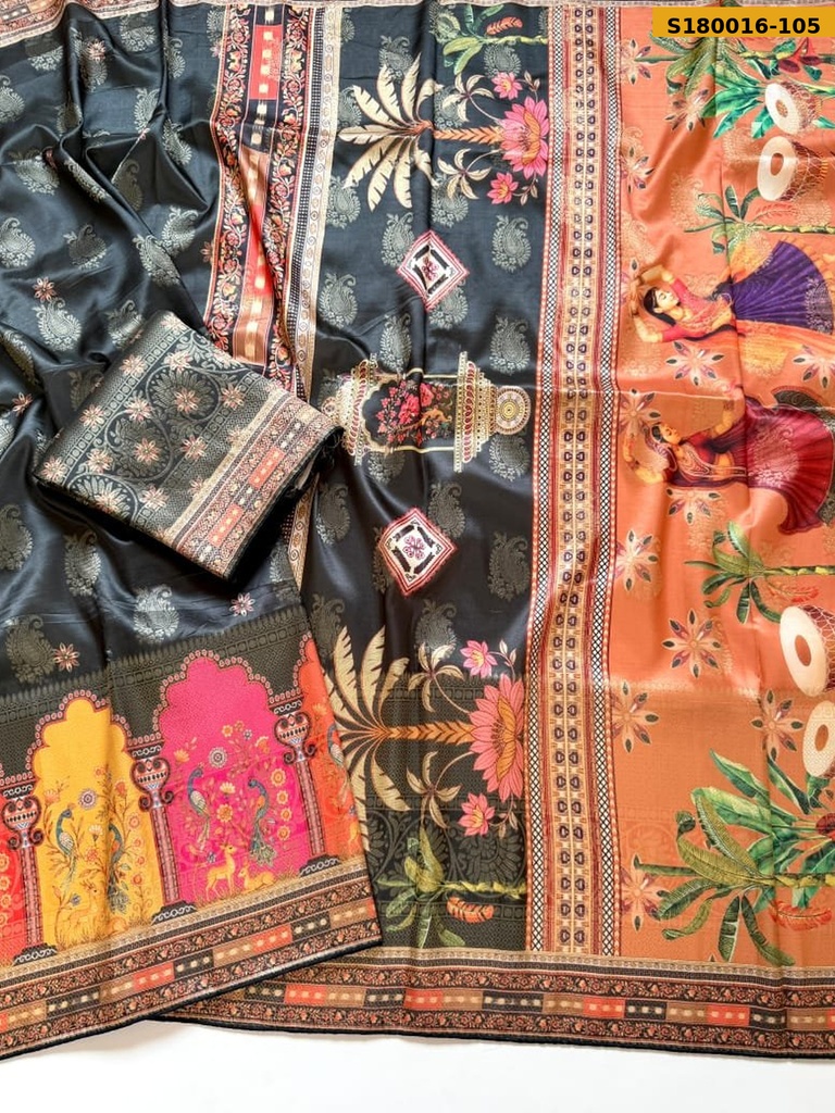 Fancy Dola Silk Jacquard Weaving Saree