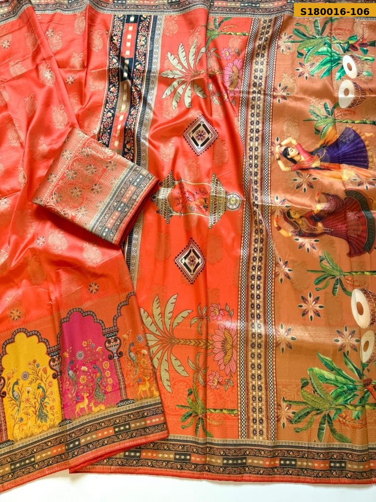 Fancy Dola Silk Jacquard Weaving Saree