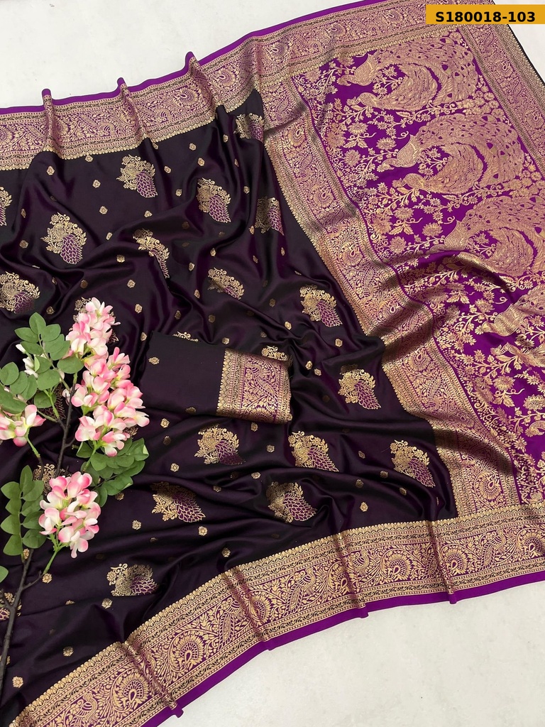 Fancy Soft Satin Silk Saree