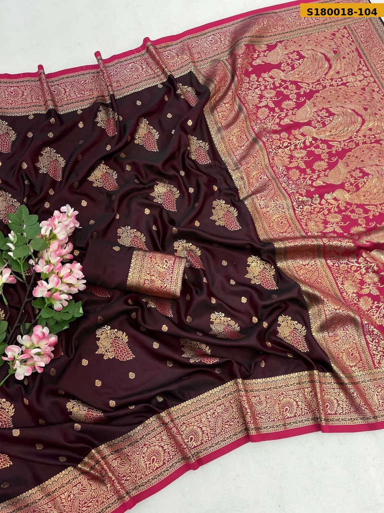 Fancy Soft Satin Silk Saree
