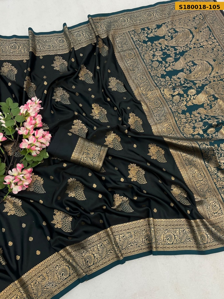Fancy Soft Satin Silk Saree