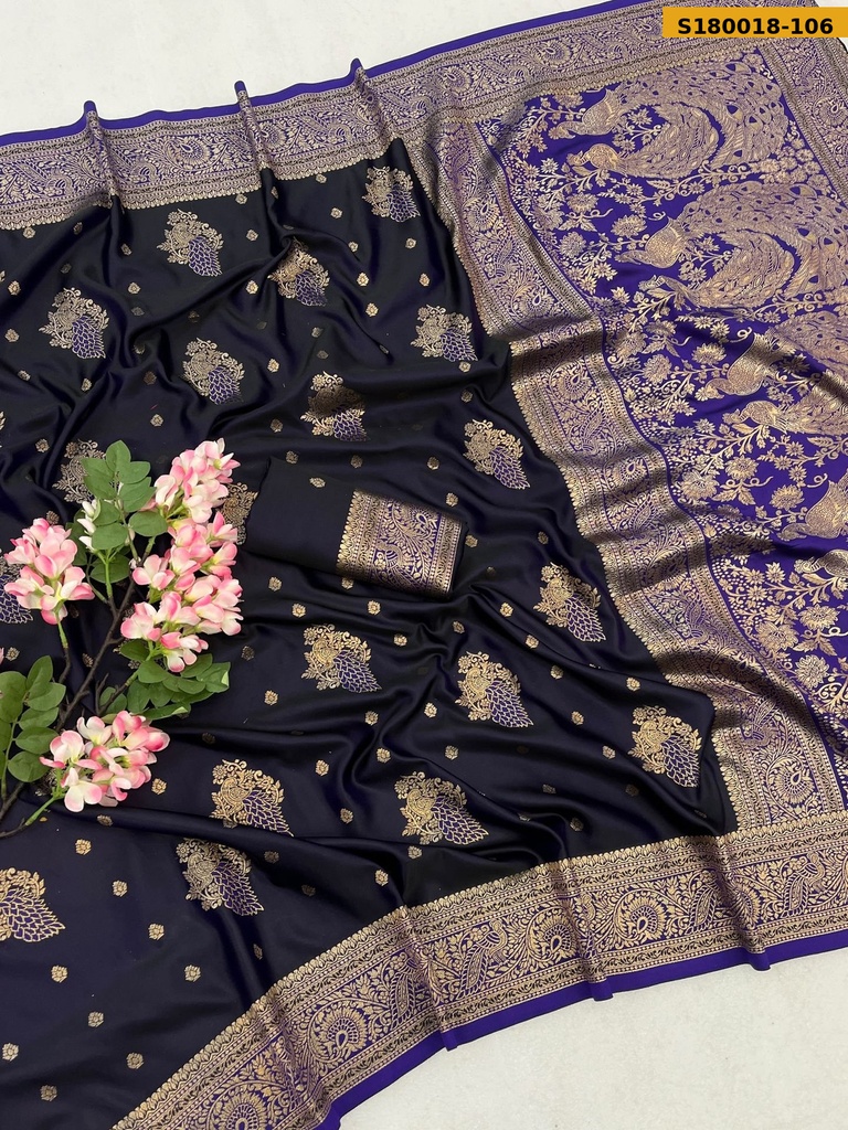 Fancy Soft Satin Silk Saree