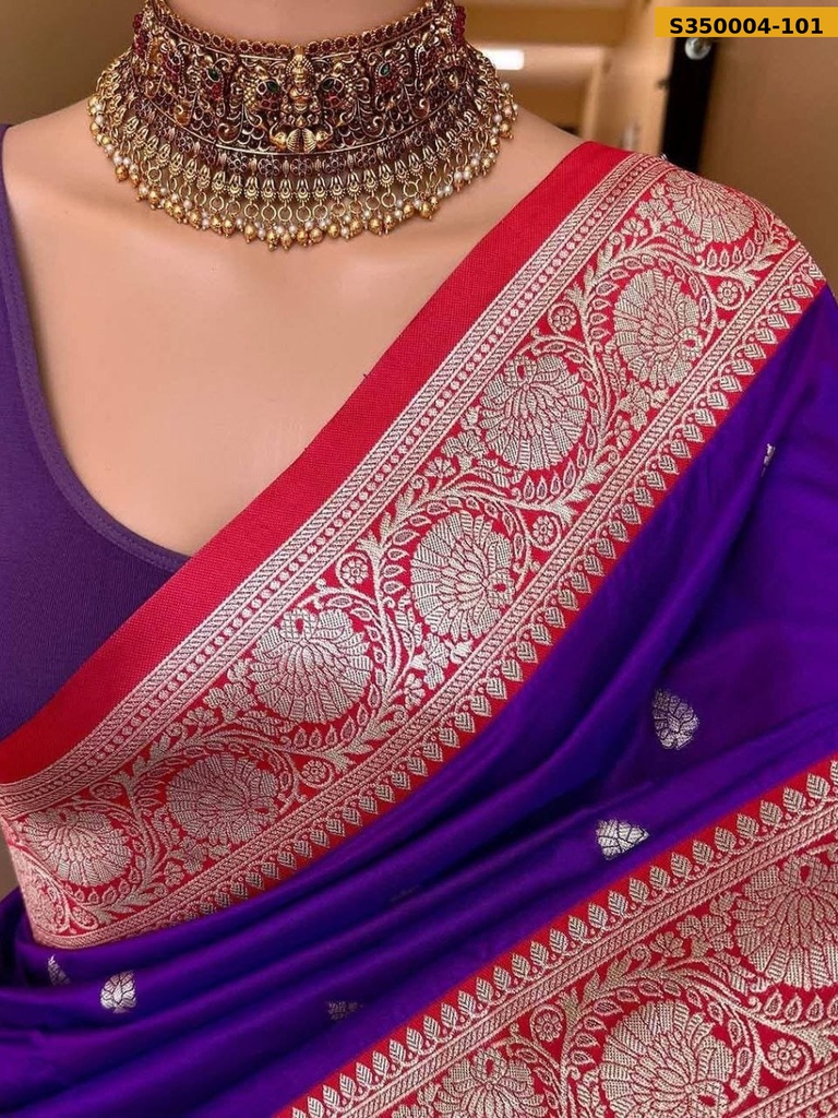 Fancy Banarsi soft silk saree