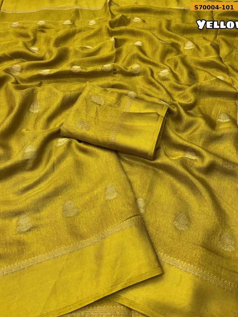 Fancy Khadi Silk Thousand Butti Zari Weaving Saree
