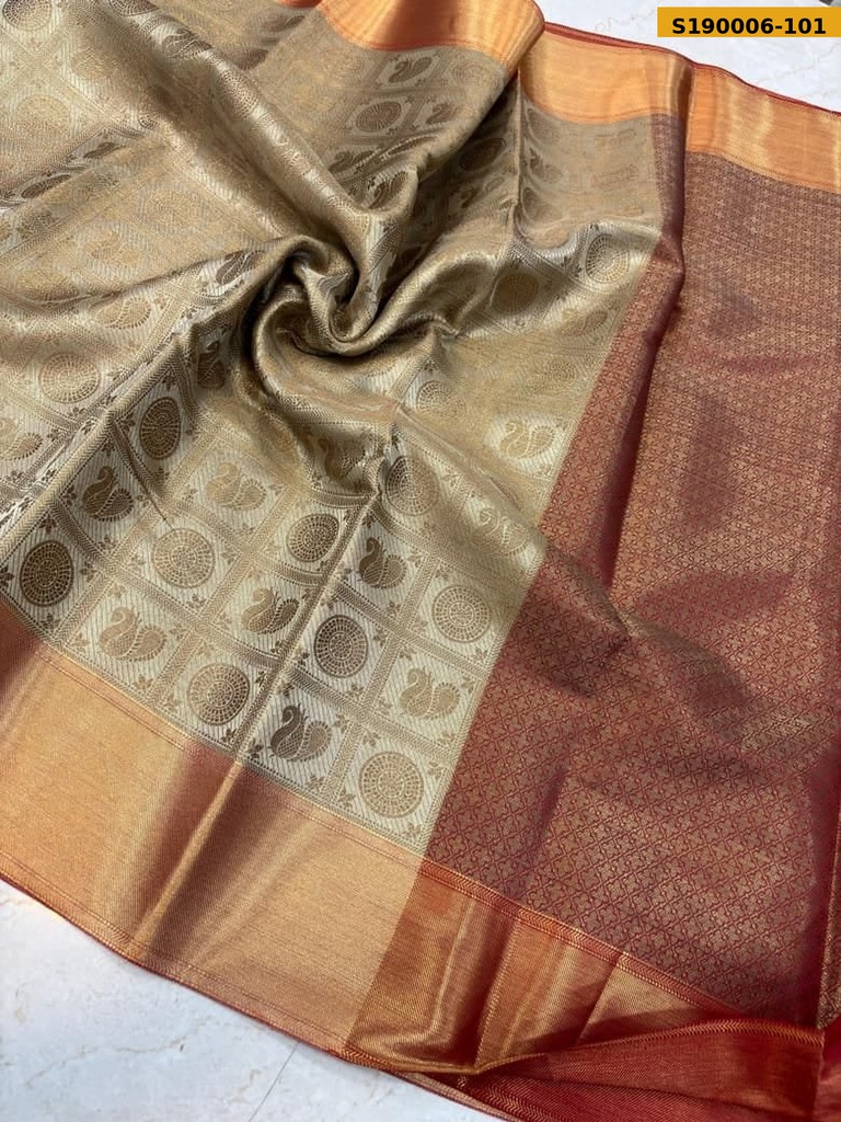 [S190006-101] Fancy Banarasi Katan Silk Sarees
