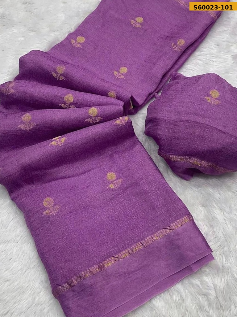 Fancy Viscose Khadi silk Saree