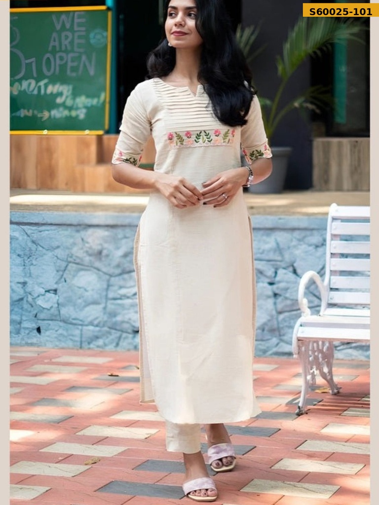 Fancy Cotton Kurti pant set