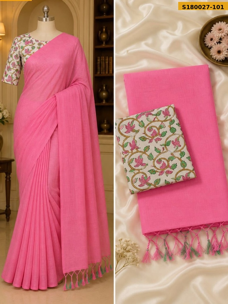 Fancy Khadi Cotton Saree
