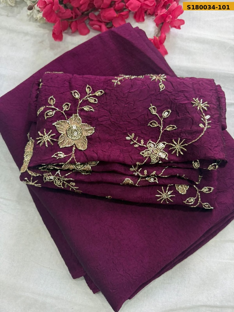 Fancy Rangoli Crush Saree