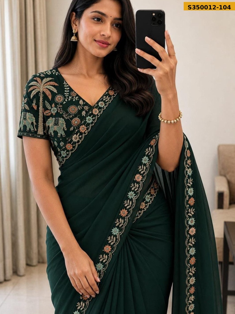 Fancy Star Georgette Saree