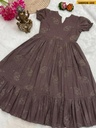 Fancy Slub Cotton Anarkali