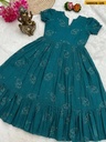Fancy Slub Cotton Anarkali