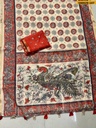 Fancy Soft Linen Cotton Mayur Printed Saree