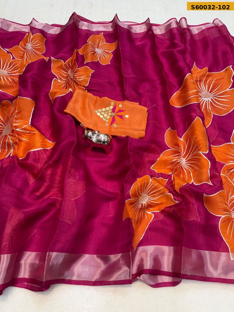 Fancy Soft Organza Saree