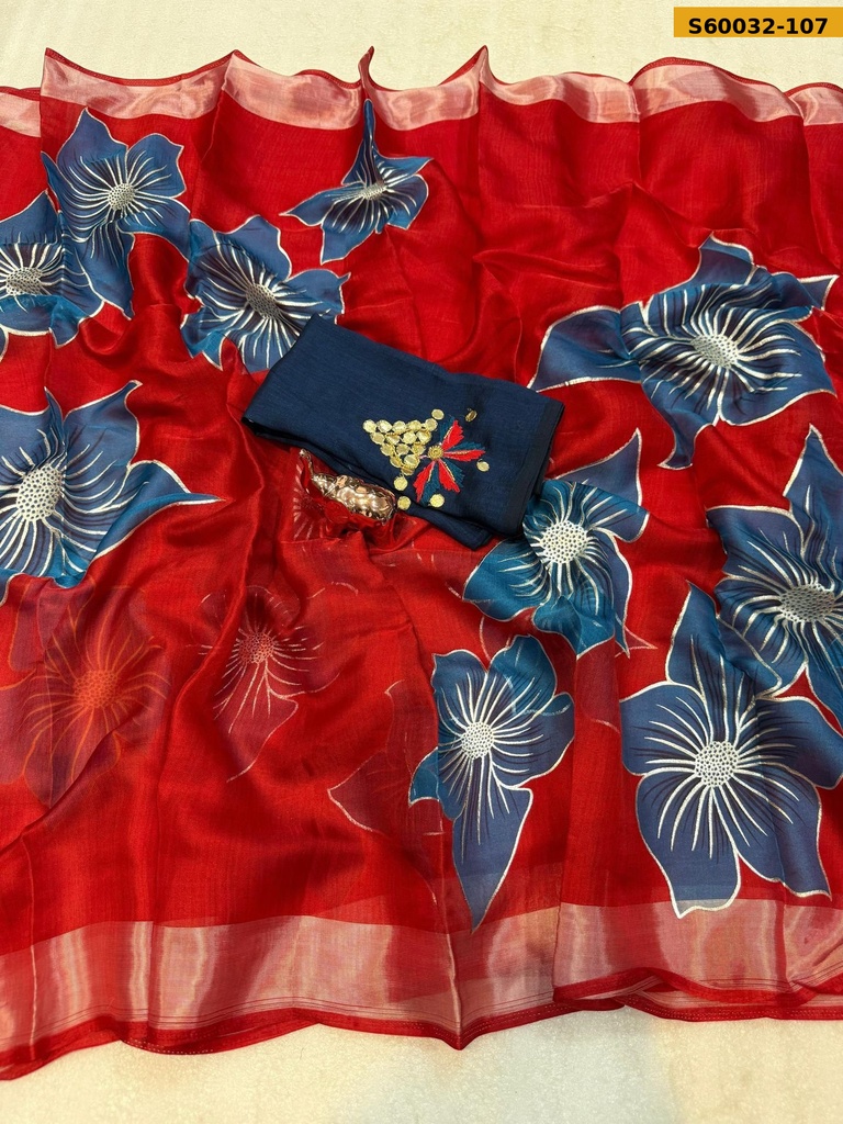 Fancy Soft Organza Saree