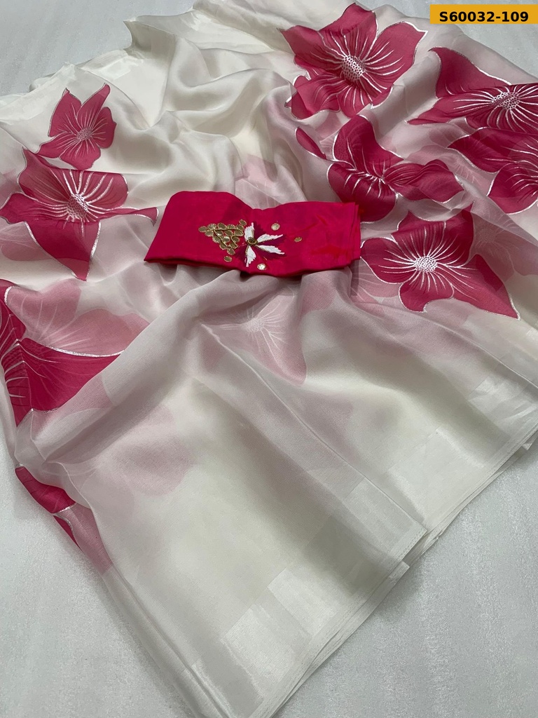 Fancy Soft Organza Saree