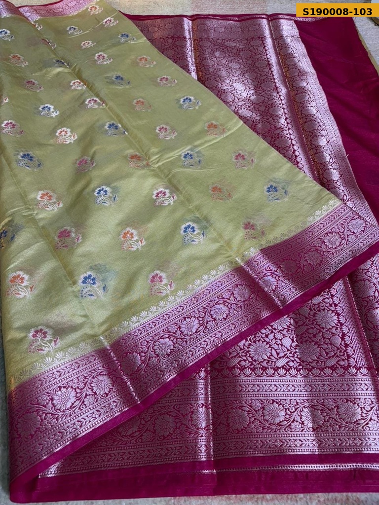 Fancy Banarasi Semi Dupion Soft Saree