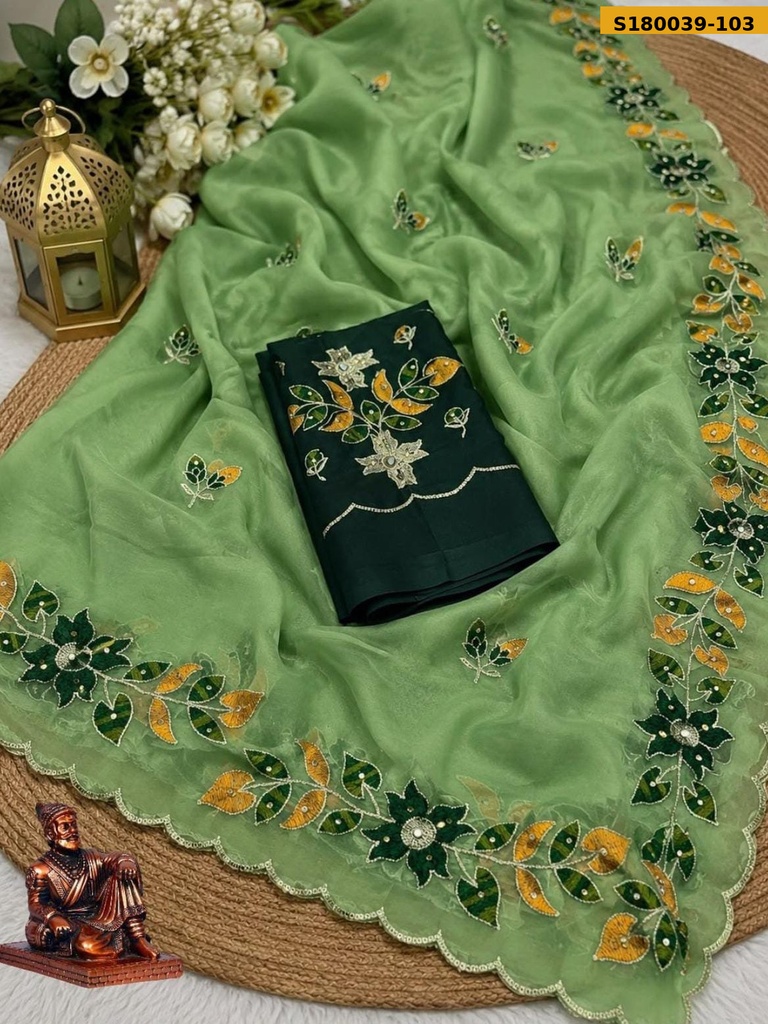 Fancy Star Georgette Saree