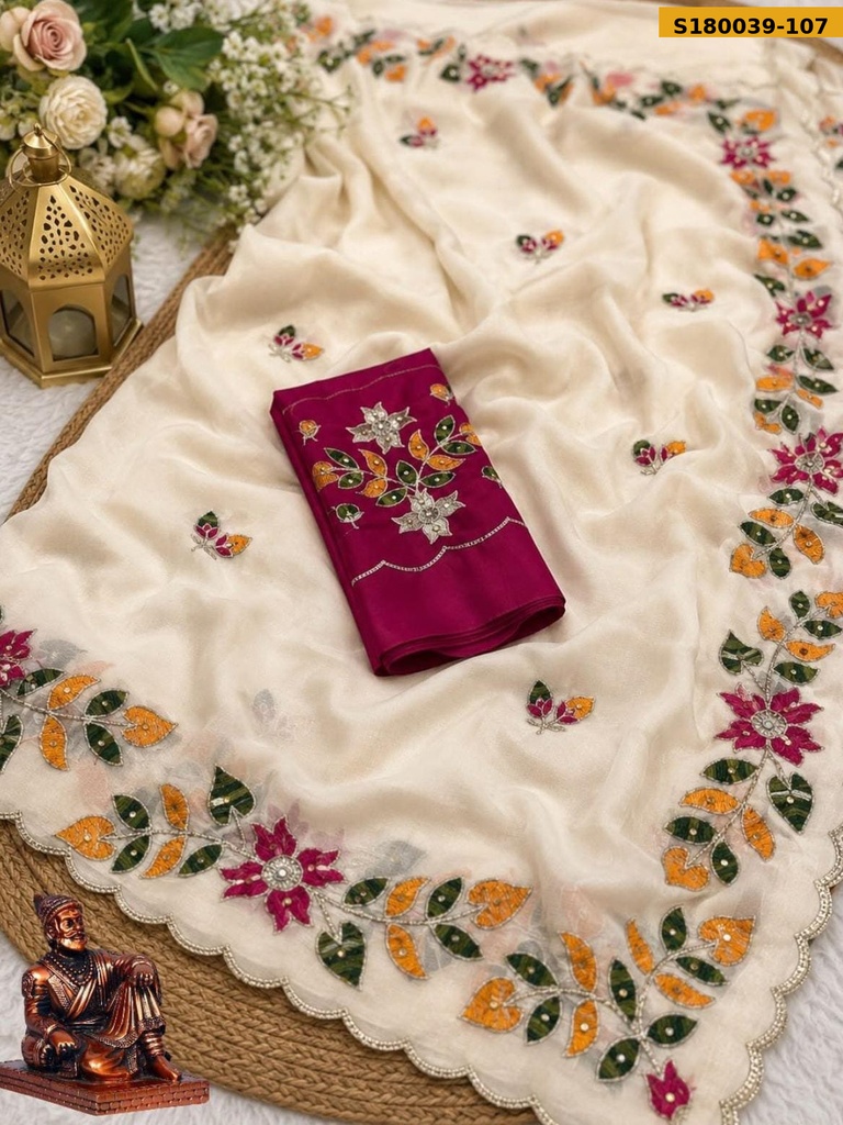 Fancy Star Georgette Saree