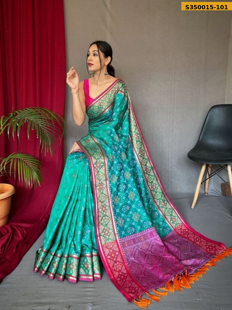 Fancy Soft Patola Weaving Sarees