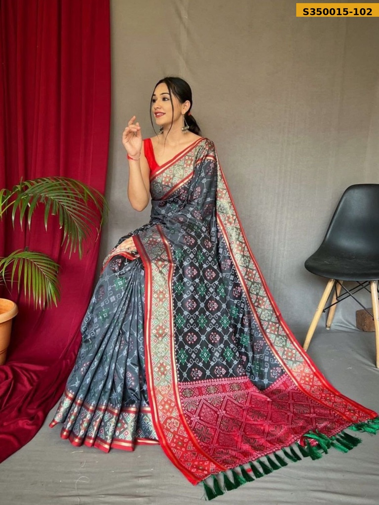 Fancy Soft Patola Weaving Sarees