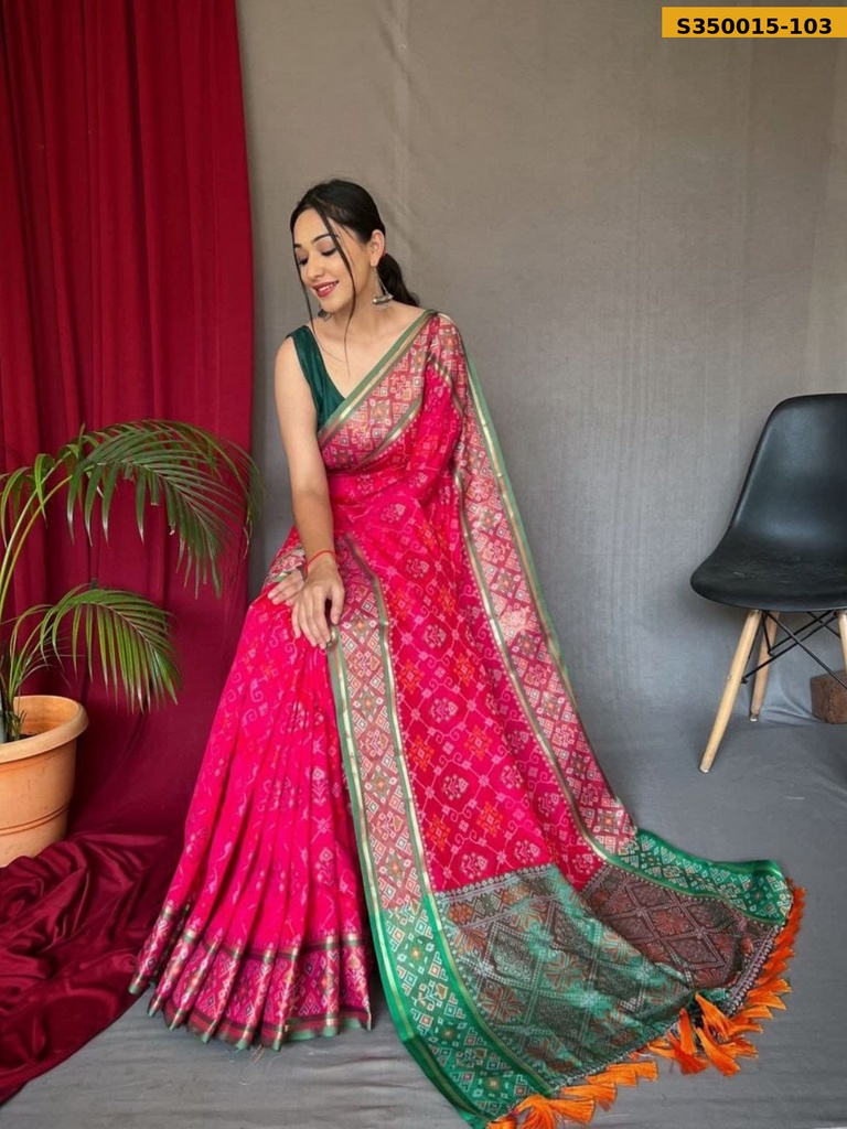Fancy Soft Patola Weaving Sarees